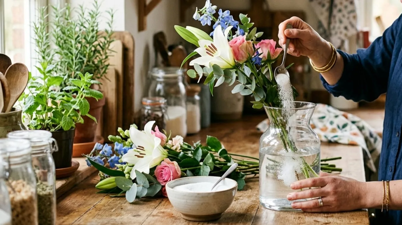 Para qué sirve ponerle azúcar al agua de las flores y por qué lo recomiendan